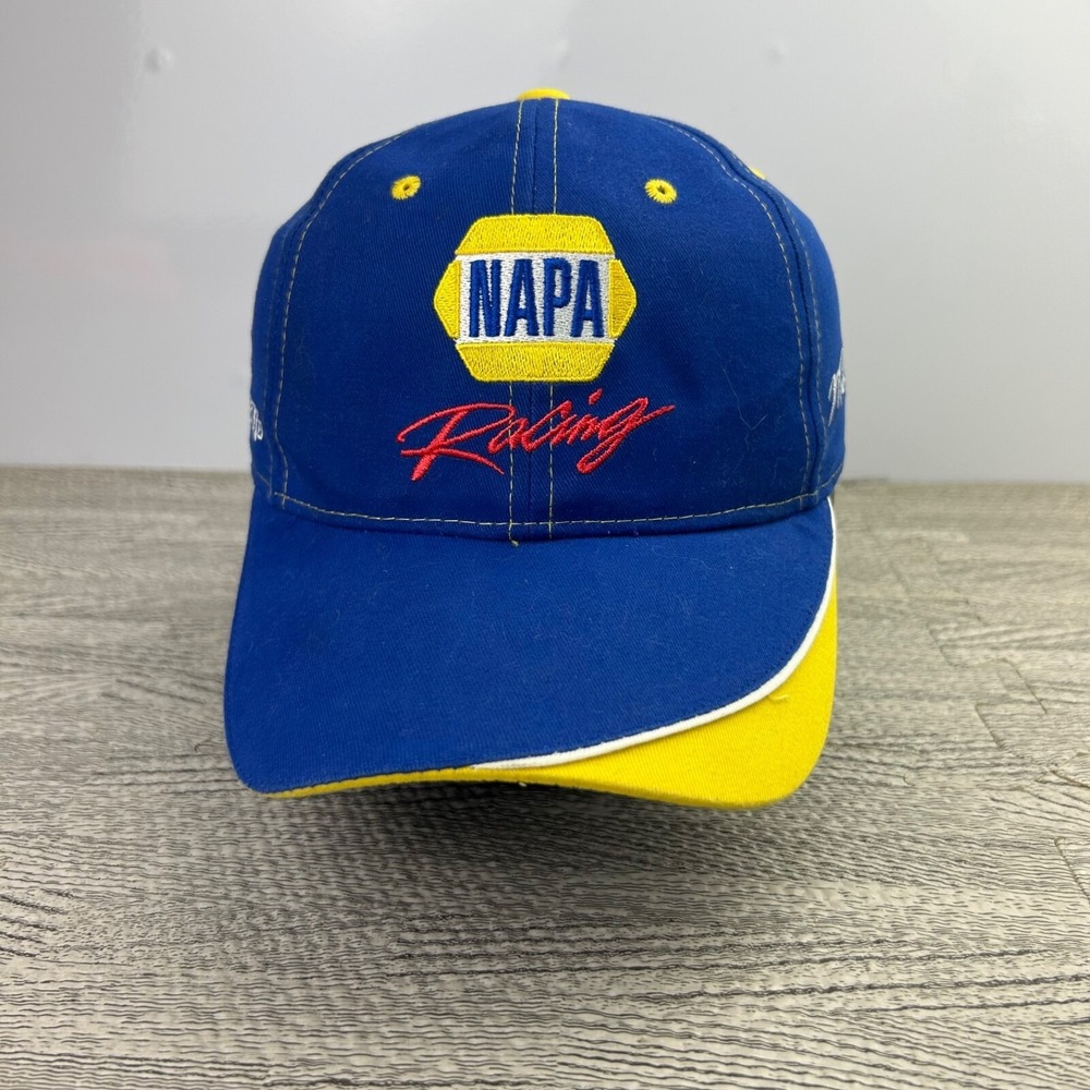 Vintage Ron Capps Martin Truex NAPA Racing Hat Cap Strap Back Adjustable Blue